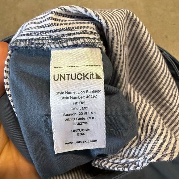 UNTUCKit Chino Pants Mens St Clair 34x32 Cotton Straight Fit Stretch Traveler - Picture 9 of 11